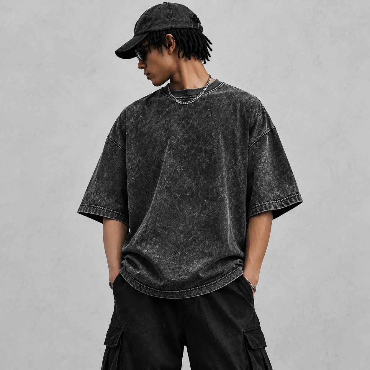 Acid-Wash Streetstyle T-Shirt