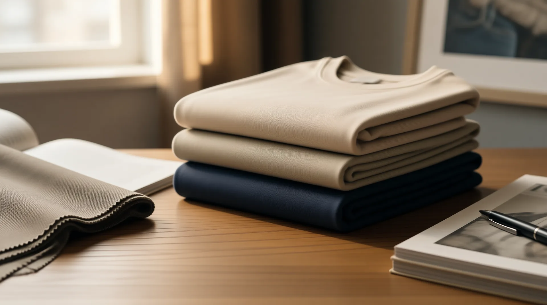 GRAPHFORGE Produktionswerkstatt für individuelle Streetwear, fertig bedruckte T-Shirts zur Qualitätskontrolle bereit